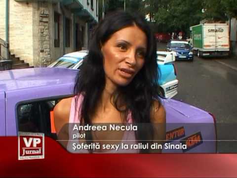 Şoferiţă sexy la raliul din Sinaia