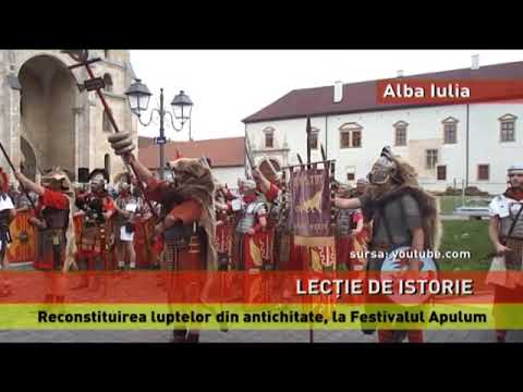 Festivalul Roman Apulum de la Alba Iulia, lecție de istorie pe viu