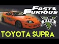 Toyota Supra Paul Walker (Fast and Furious) для GTA 5 видео 1