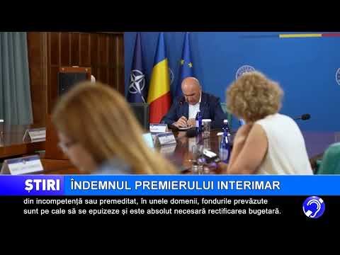 Îndemnul premierului interimar