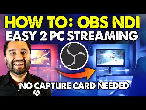 Easy TWO PC Stream Setup - OBS NDI (No capture card needed)