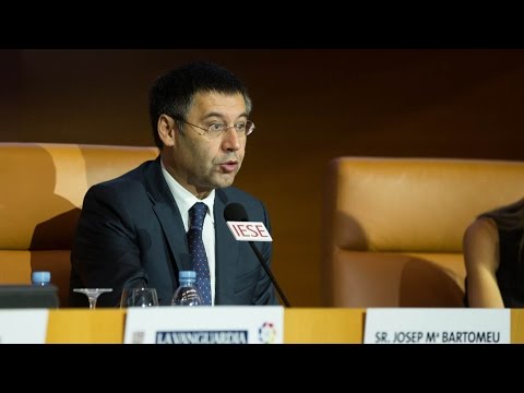 Josep Maria Bartomeu apuesta por la educación para luchar contra la piratería audiovisual Josep Maria Bartomeu apuesta por la educación para luchar contra la piratería audiovisual