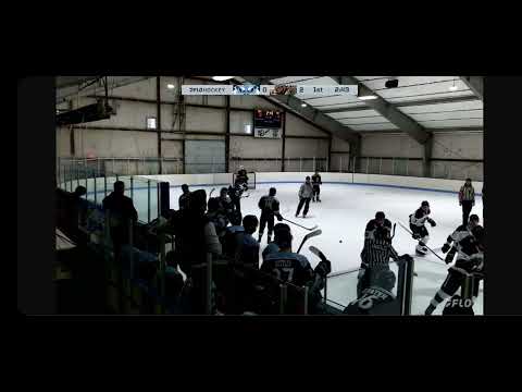 Low blocker wrist shot from the blue line