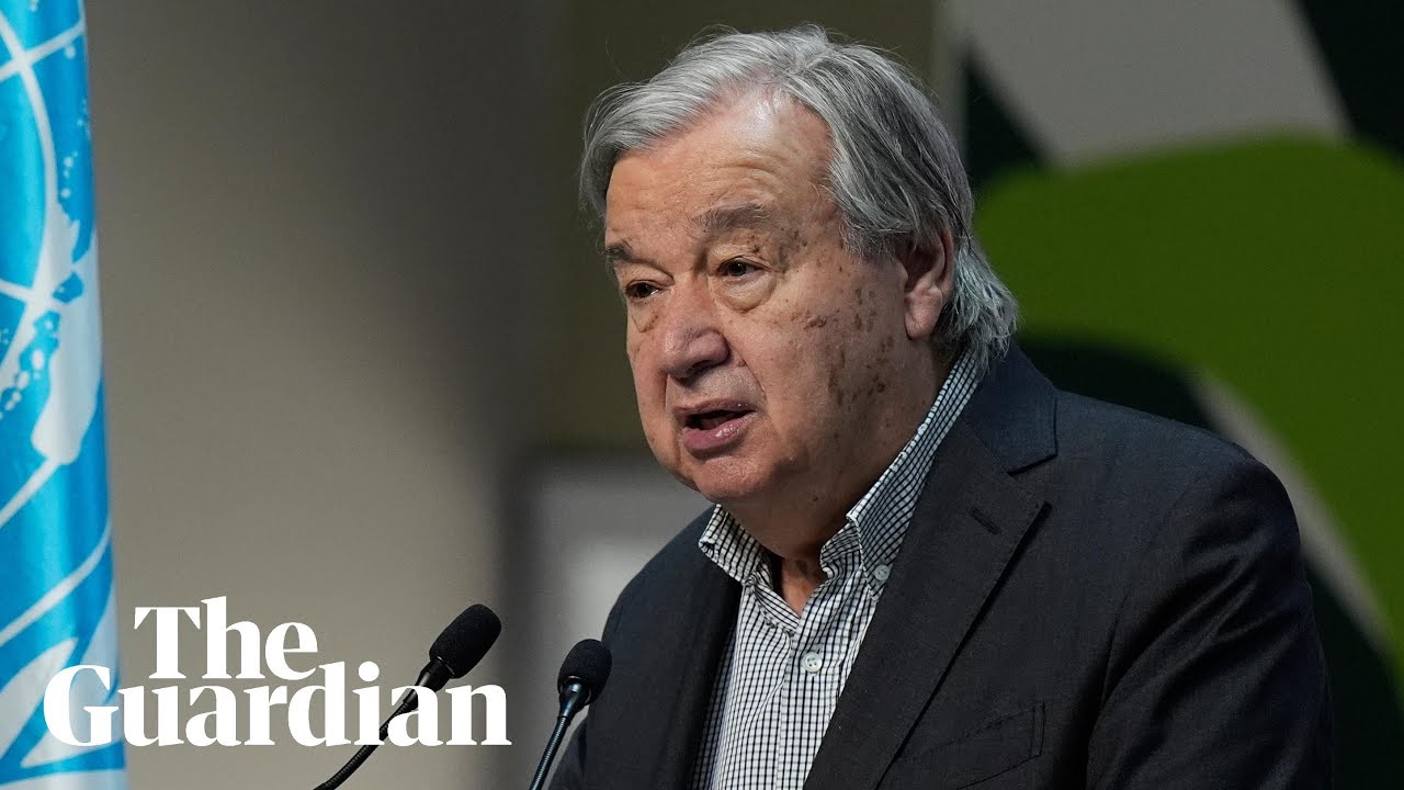 UN chief Guterres holds press conference ahead of G20 summit – watch live