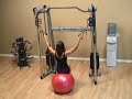 Swiss Ball Lat Pulldown Swiss Ball Lat Pulldown