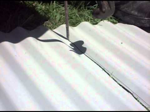 how to fasten corrugated iron