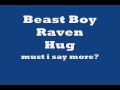 Raven and Beast Boy Hug