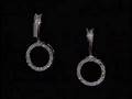 videos de Diamond Circle Earrings 1/5 Carat in White Gold