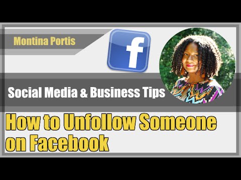 how to i unfollow someone on facebook