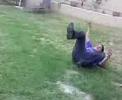 Poor guy falls down Poor guy falls down