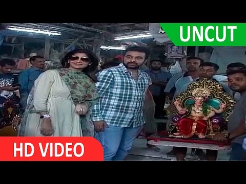 UNCUT - Shilpa Shetty At Ganesh Ji Welcome