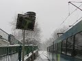 \"Sneltram\" in the snow