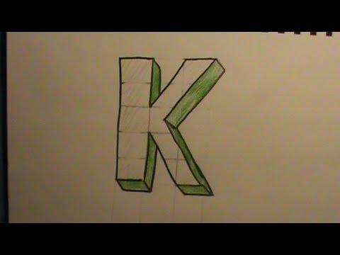 how to draw a letter k