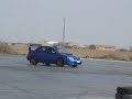 Subaru drift on Beton in Cyprus.Subaru Impreza WRX STI SPEC C TYPE RA