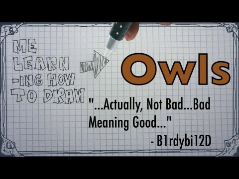 how to draw owl eyes