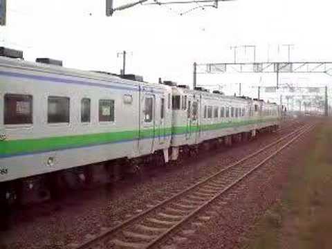 回送列車発車＠錦岡駅