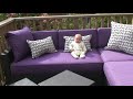Naomi shows Daddy new couch