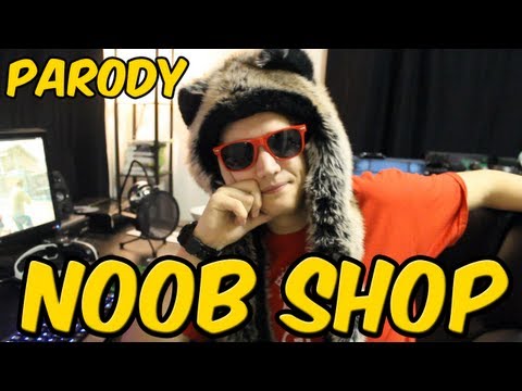 YT - A parody of the legendary Thrift Shop by Macklemore! Like/Share if you enjoy! FREE DOWNLOAD: http://bit.ly/NoobShop (consider sharing it as payment?) GoldGlo...