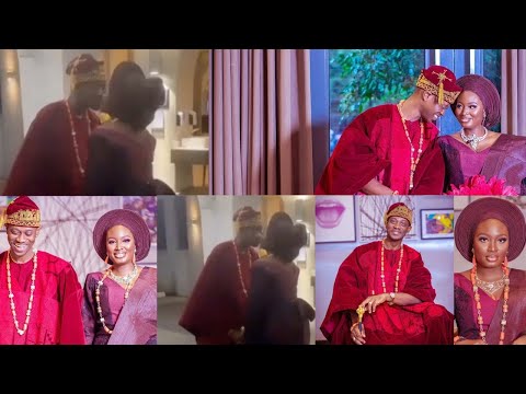 Lateef Adedimeji & Bimpe Oyebade Share A Lovely Kiss At Their Secret Traditional Wedding, CONGRATS