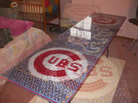 beer bong table ball washer. Chicago Cubs Beer Pong Table