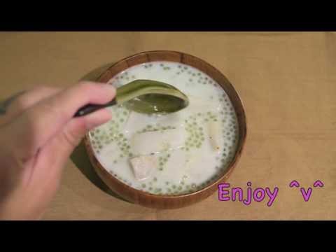 sago - Hong Kong popular dessert - Taro Sago Ingredients: 3 Taros 1 cup Uncooked Sago 100 gram Creamed Coconut 2.5 cups Water (plus 3 cups for cooking the sago) 1 c...
