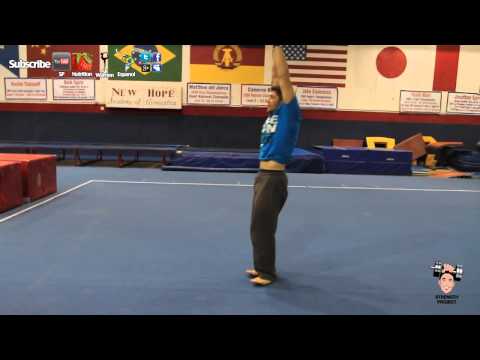 how to snap down in a back handspring