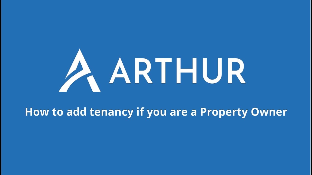 Watch How to add a Tenancy if you are a Property Owner