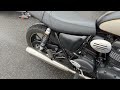 トライアンフ STREET TWIN ストリートツイン 2022年モデル ゴールドラインリミテッド 2WINツインショック !!