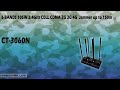 DRONE 6 BANDS RC 433MHZ 900MHZ 2.4GHZ 5.8GHZ GPS 145W JAMMER UP TO 1KM