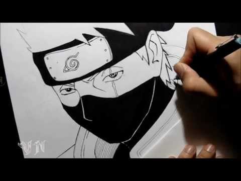 how to draw kakashi