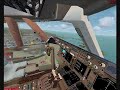 747 singapore landing in Toronto cyyz -cockpit view 747 singapore landing in Toronto cyyz -cockpit view
