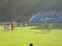 Piotrek Dziuba strzela z rzutu wolnego, 2:0 dla Floty.