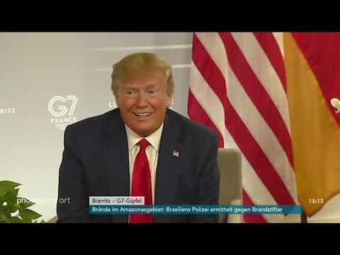 G7-Gipfel: Pressekonferenz mit Angela Merkel und Do ...