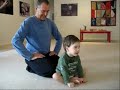at 14 and a half months max was unable to sit. his arms and legs were stiff and when held standing his knees turned inwards, his l at 14 and a half months max was unable to sit. his arms and legs were stiff and when held standing his knees turned inwards, his legs buckled and his feet distorted. he had a rounded back and moderate head control.

max is now 19 months and for the past 5 months nina and bert, max's parents, have been working with peter walker to help max become more flexible and to try to help him back into a more normal pattern of development.

max can now lay comfortably on his tummy, lifting his head with his arms begining to extend. he can sit independently in the first sitting position, and is learning to sit independently in the second. max has good head control and is now learning to stand upright in a normal fashion.

below you will find clips on max's progress. you are welcome to follow his development by viewing these video clips and also get involved with peter in the blog.