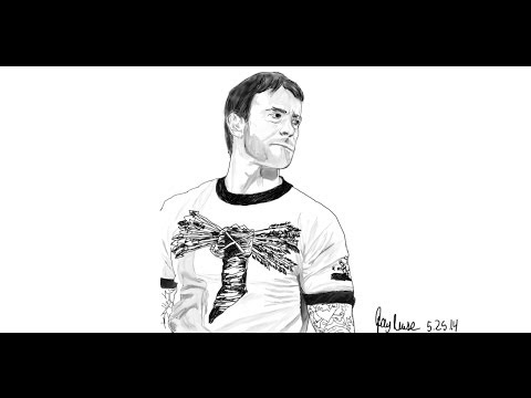 how to draw cm punk