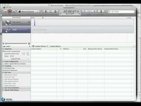 how to check memory leak in xcode 5
