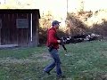 Having fun with an AR-15 and an M1911A1