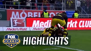 Christian Pulisic scores late equalizer against Ingolstadt | 2016-17 Bundesliga Highlights by FOX Soccer