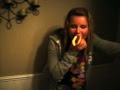 girl eats hot dog