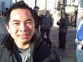 Man slapped with fish - interviews