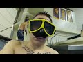 Pool swiming with a GoPro camera