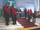 En el festejo a Cristo Rey, las dos familias presentaron también el Gloria Giombini o Gloria Italiano, un canto que siempre debe ser alegre.