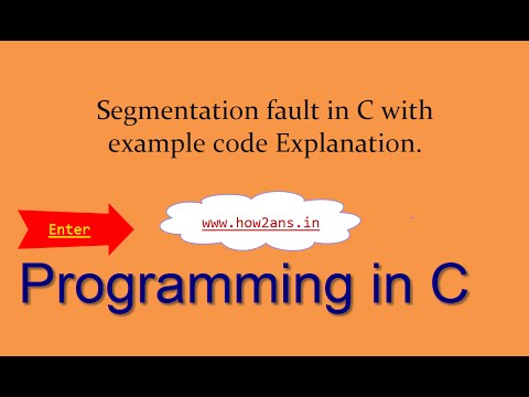 how to troubleshoot segmentation fault in c