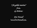 Eric Fennell sings Che gelida manina from La Boheme 2007