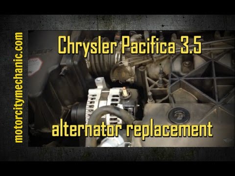 2005 Chrysler Pacifica 3.5 alternator removal and replacement