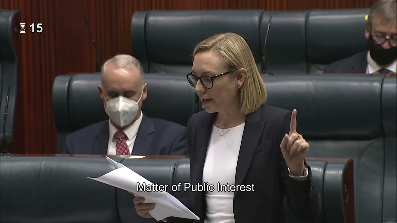 Matter of Public Interest: Housing Shortage - Hon Mia Davies MLA