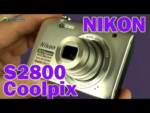 Распаковка Nikon Coolpix S2800 Silver