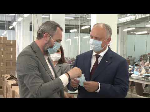 Igor Dodon a vizitat societatea cu răspundere limitată „Filtranium” din Chișinău