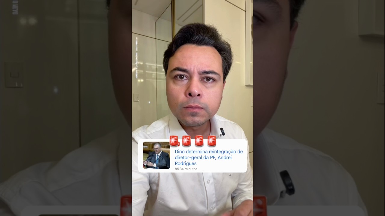 🚨URGENTE: Flávio Dino mandou Andrei Rodrigues retornar à chefia da Polícia Federal
