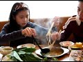 Seafood hot pot with scary squids Seafood hot pot with scary squids